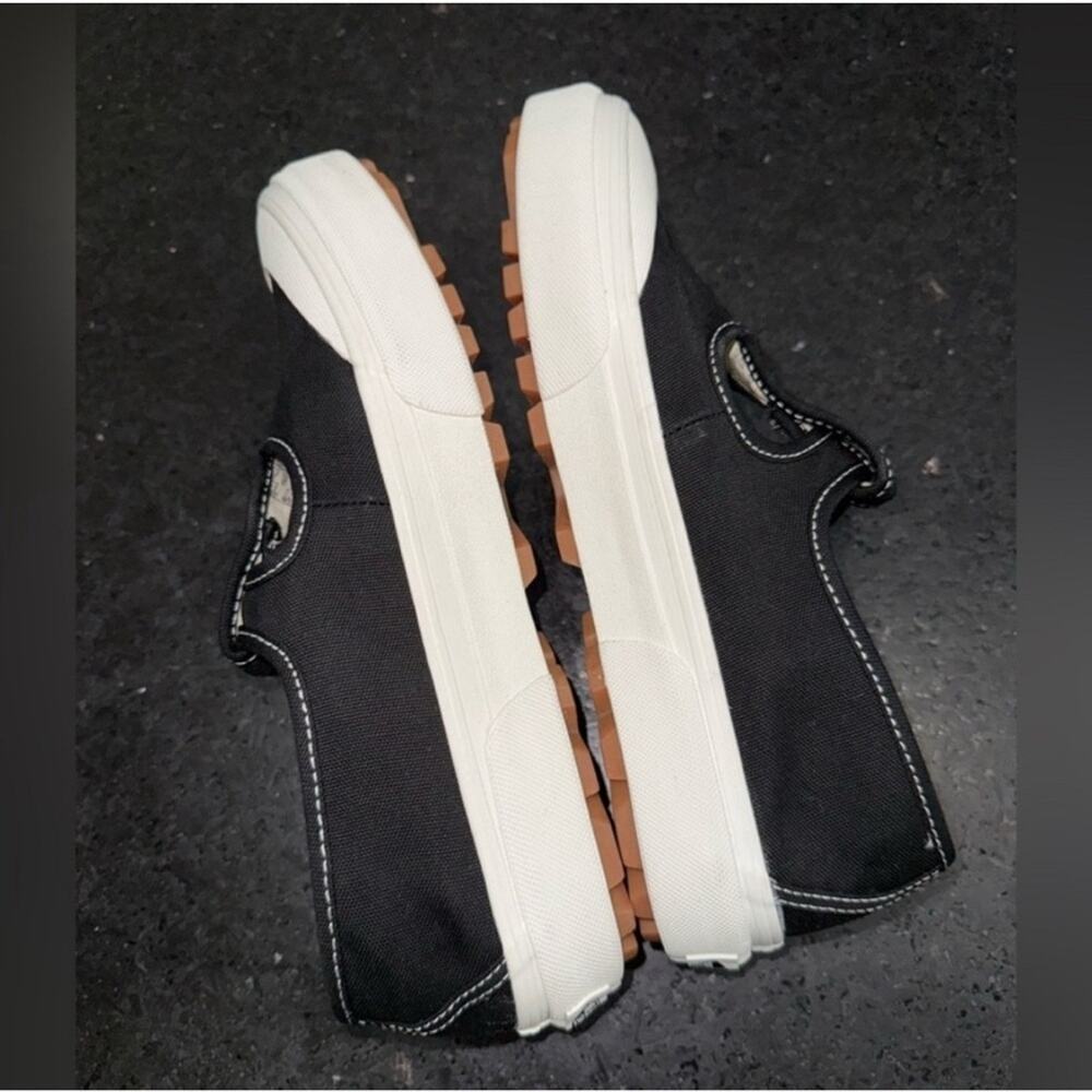 NEW VANS STYLE 93 BLACK CANVAS WHITE RUBBER MARY JANE SNEAKERS BUCKLE SZ 9.5 - Picture 12 of 13